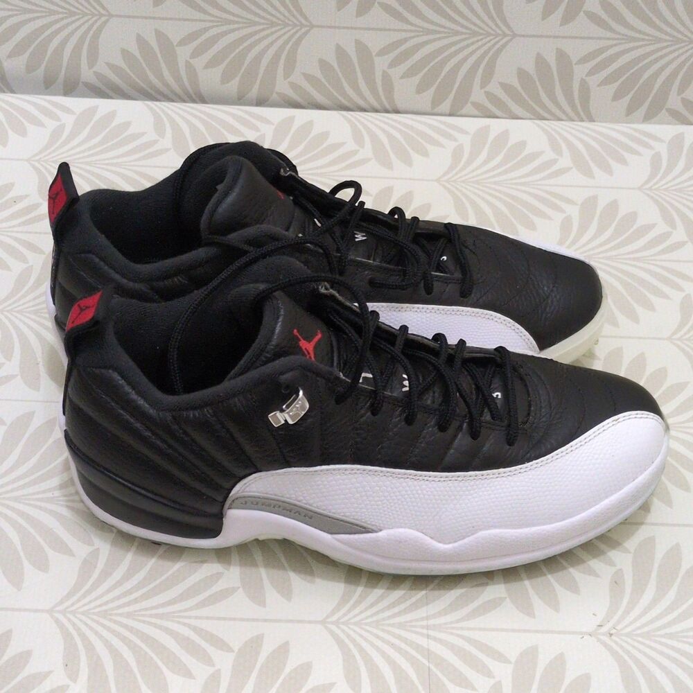 Nike Air Jordan 12 Golf DH4120-010 Mens US 11.5 Black White Spiked - Picture 2 of 9